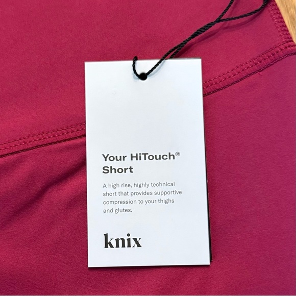 NWT Knix HiTouch High Rise Short Women's Pink CERISE Bike Shorts XXL - Picture 2 of 5